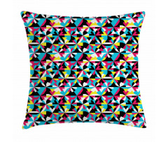 Sixties Style Inspired Motifs Pillow Cover