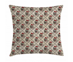 Vintage Romantic Composition Pillow Cover