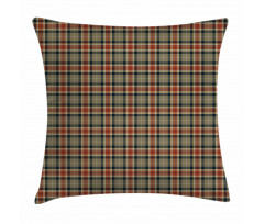 Squares and Diagonal Lines Pillow Cover