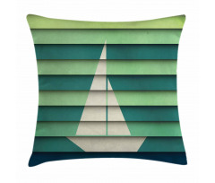 Paper Boat Design Nautical Pillow Cover