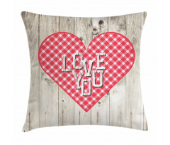 Valentines Day Themed Heart Pillow Cover