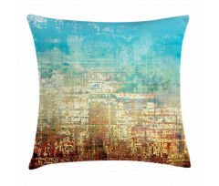 Grunge Contemporary Art Pillow Cover