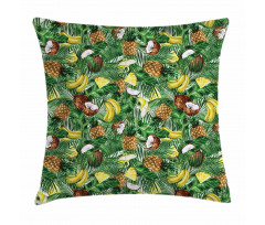 Pineapples Banana Coconut Pillow Cover