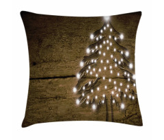 Bokeh Ornaments on Tree Pillow Cover