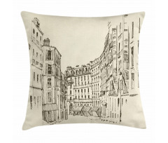 Buildings of France Europe Pillow Cover