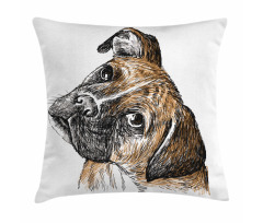 Sketchy Furry Puppy Pet Pillow Cover