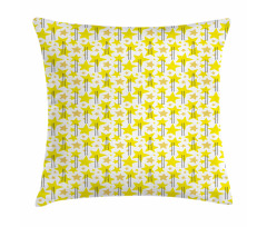 Ladders and Stars Geometric Pillow Cover