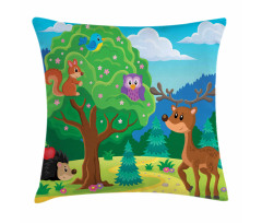 Funny Animals Wildlife Pillow Cover