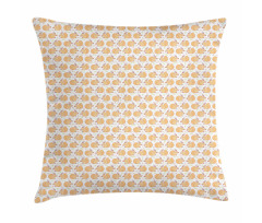 Pastel Nature Leaves Nuts Pillow Cover