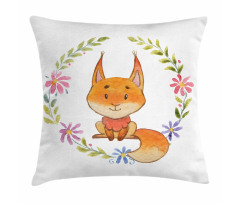 Forest Friend Floral Pillow Cover