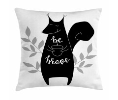 Be Brave Words Inspiration Pillow Cover