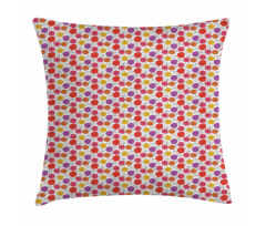 Doodled Spring Flower Pillow Cover