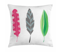 Funky Sketched 3 Plumes Pillow Cover