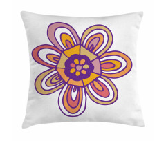 7 Petal Lonely Flower Pillow Cover