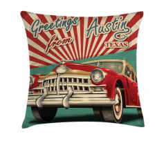 Retro American Classical Car Pillow Cover