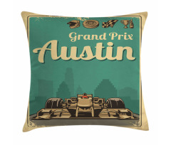 Grand Prix Texas Racing Car Pillow Cover