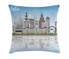 Digital Art Water Reflection Pillow Cover