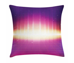 80s Retro Sci-Fi Background Pillow Cover