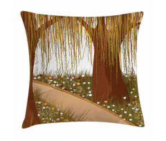 Cartoon Weeping Braches Pillow Cover