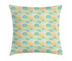 Silhouette Petals Nature Pillow Cover