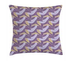 Crossed Curved Arc Design Pillow Cover