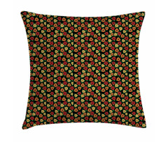 Triangle Style Leaves Pattern Pillow Cover