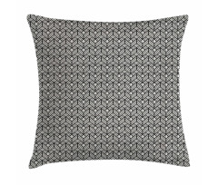 Geometric Grid Mesh Tiles Pillow Cover