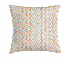 Pastel and Colorful Waves Pillow Cover