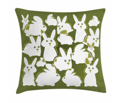 Funny Cartoon Easter Animal Pillow Cover