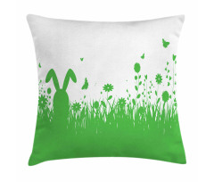 Green Spring Field Easter Pillow Cover