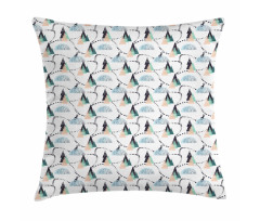 Winter Forest Christmas Snow Pillow Cover