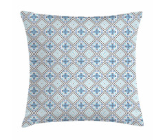 Hand Drawn Square Pattern Pillow Cover