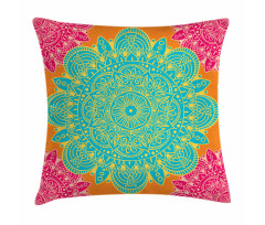 Blossoming Flower Pattern Pillow Cover
