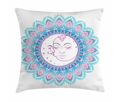 Colorful Mandala Sign Pillow Cover