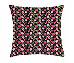 Petals Leaves and Stalks Pillow Cover