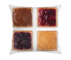 Breafast Toast Design Pillow Cover