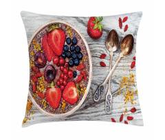 Breakfast Foods Bowl Pillow Cover