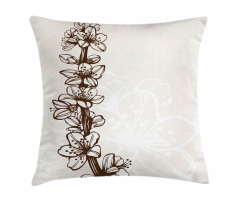 Hand Drawn Petals Pillow Cover