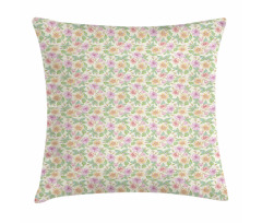 Cottage Garden Art Pillow Cover