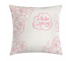 Oriental Foliage Pillow Cover