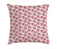 Oriental Flower Pillow Cover