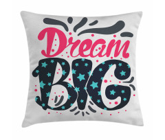 Message of Inspiration Stars Pillow Cover