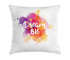 Modern Dream Big Calligraphy Pillow Cover