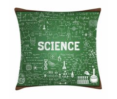 Science Word on Chalkboard Pillow Cover