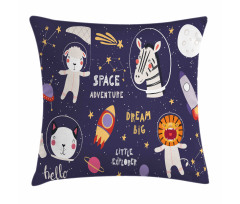 Animal Astronaut Pillow Cover