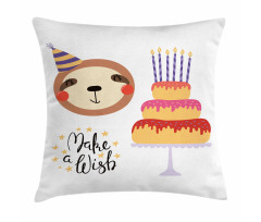 Birthday Cake Make a Wish Pillow Cover