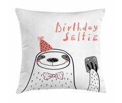 Self Portrait Smile Pillow Cover