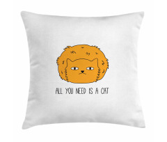All You Need is a Cat Saying Pillow Cover