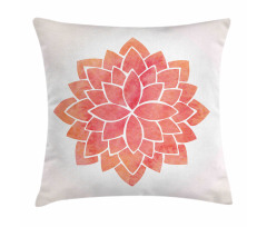 Pattern Lotus Illustration Pillow Cover