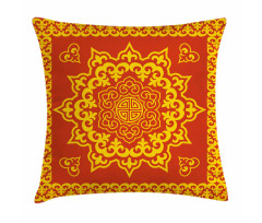 Oriental Round and Square Pillow Cover